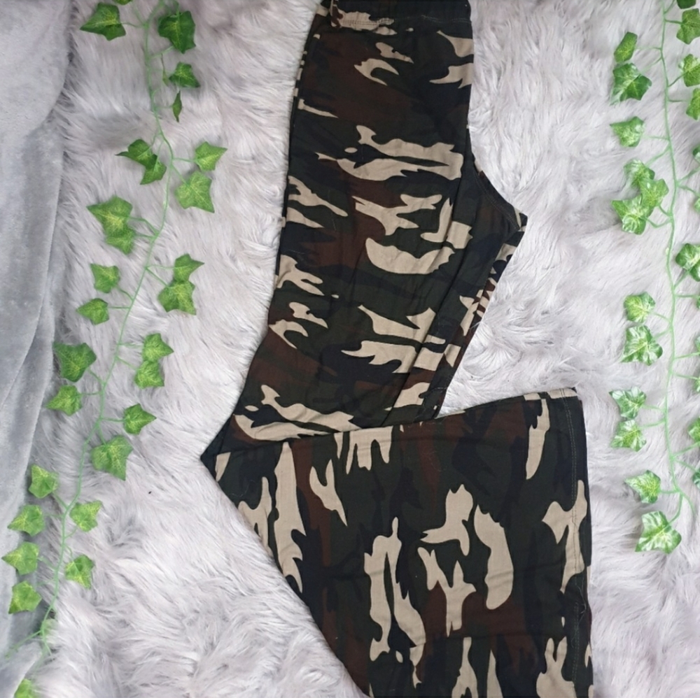 Army Fatigue Stretchy Bell Bottom